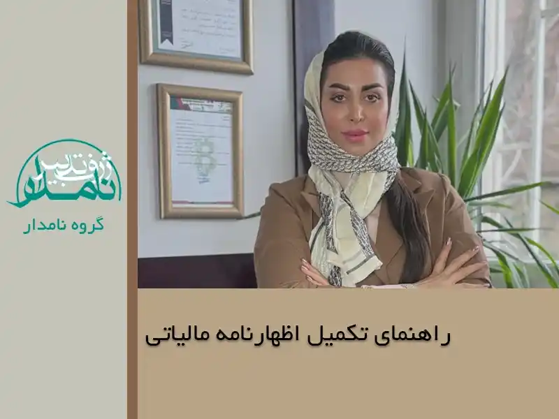 تکمیل اظهارنامه مالیاتی